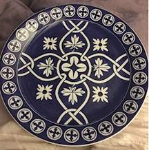 Montego Blue Dinner Plate by Z Gallerie-1