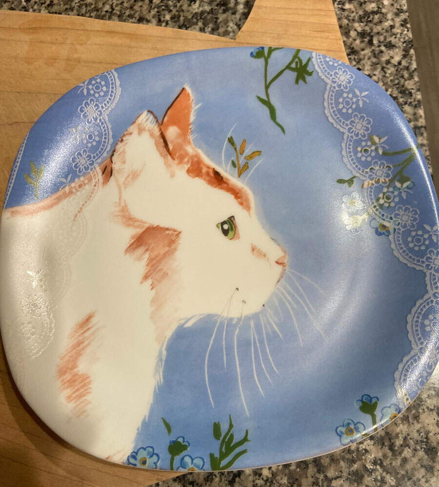 Minouettes Salad Plate by Zrike-1