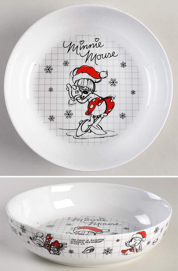 Christmas Sketchbook Individual Dinner Bowl by Zrike-1