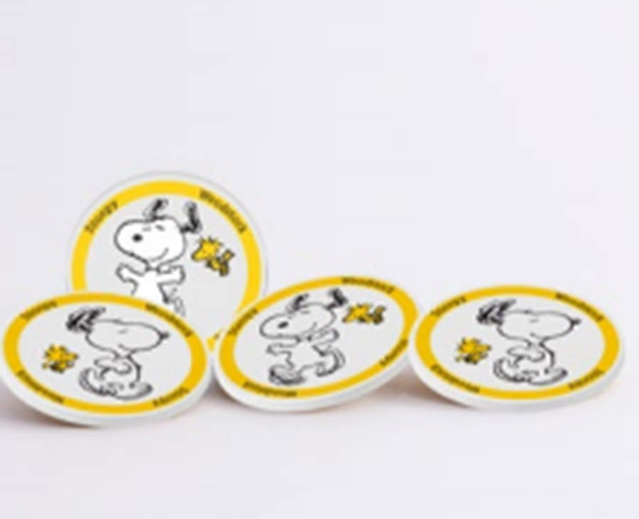 Peanuts Coaster Set - 4 Piece (2 COAM1 & 2 COAM2) by Zrike-1