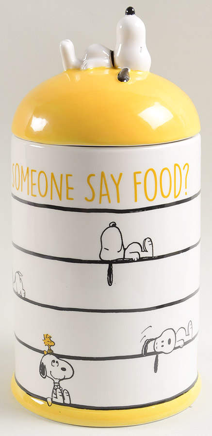 Peanuts Cookie Jar & Lid by Zrike-1