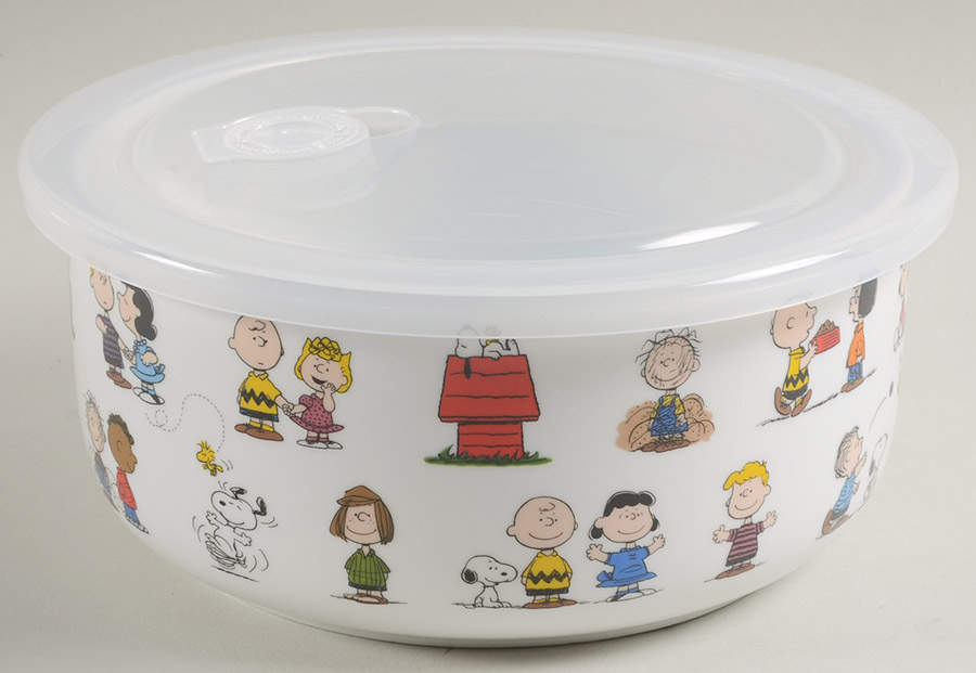 Peanuts Large Serve & Store Bowl & Lid by Zrike-1