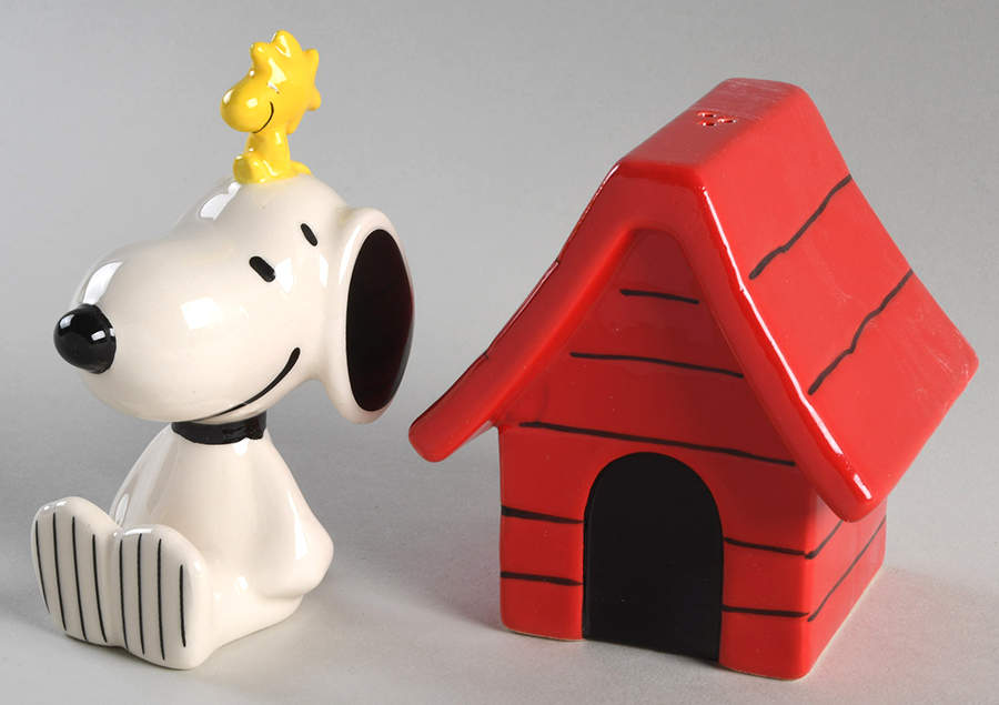 Peanuts Figural Salt and Pepper by Zrike-1