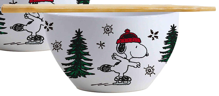 Peanuts Noodle Bowl & Chopsticks Set by Zrike-1