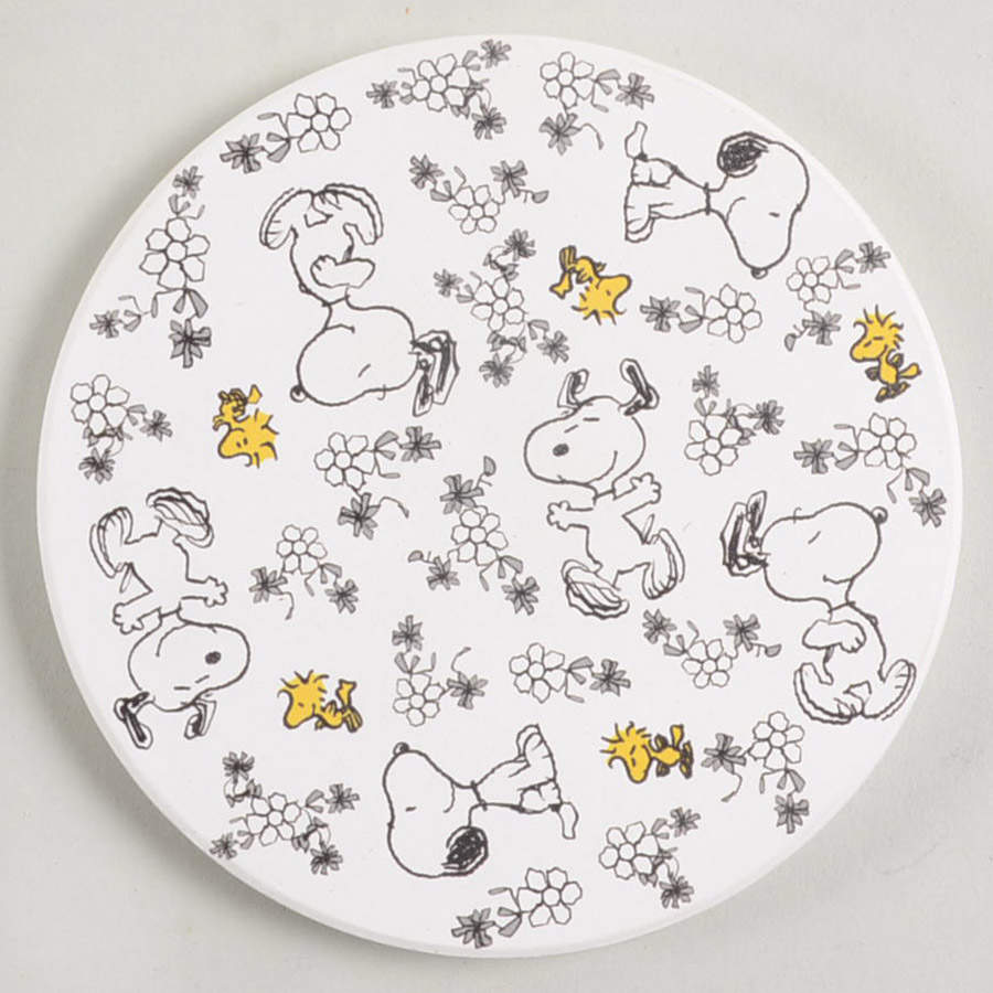 Peanuts Floral Coaster by Zrike-1