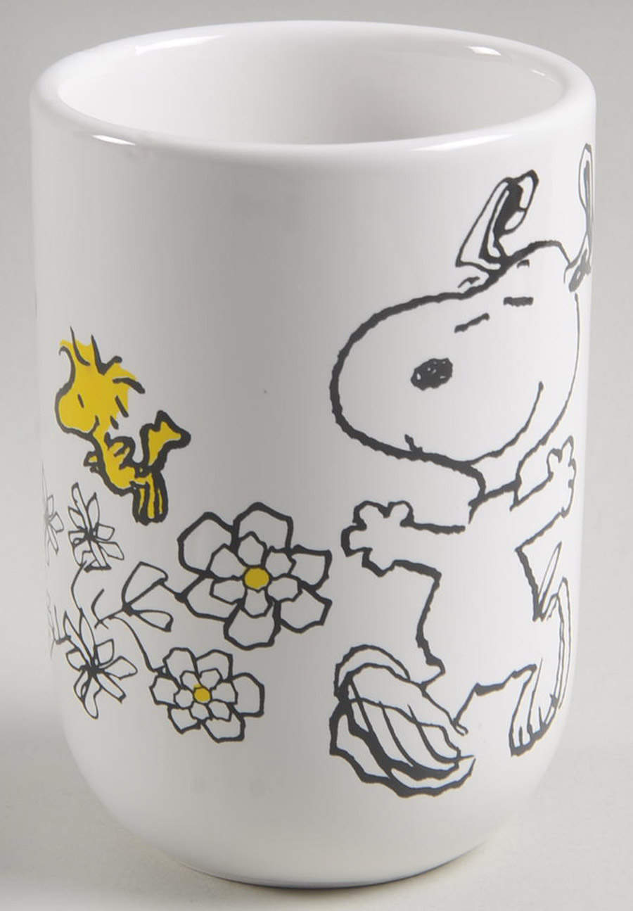 Peanuts Floral Tall China Tumbler by Zrike-1
