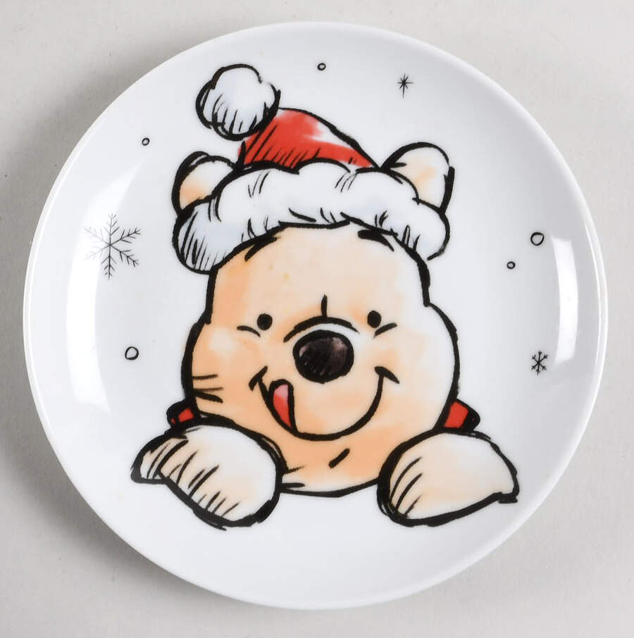 Pooh Christmas Appetizer Plate by Zrike-1