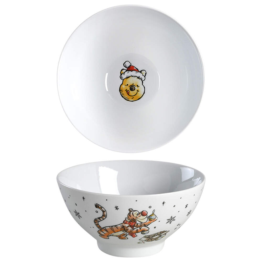 Pooh Christmas Coupe Cereal Bowl by Zrike-1