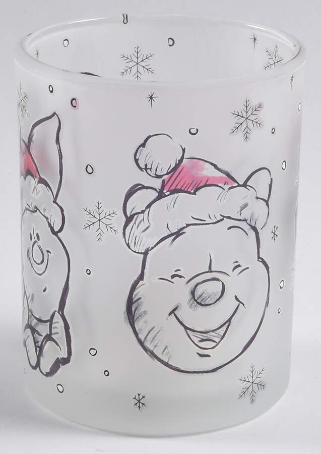 Pooh Christmas Glassware Double Old Fashioned by Zrike-1