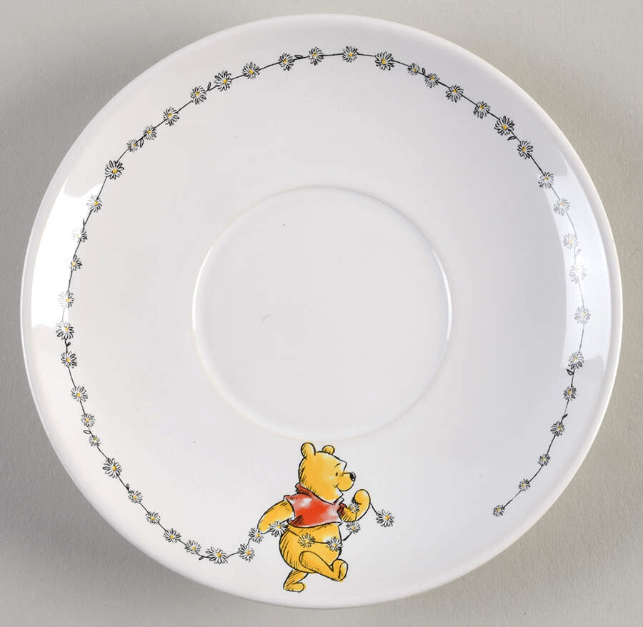 Winnie the Pooh Daisy Chain Saucer for Jumbo Cup by Zrike-1