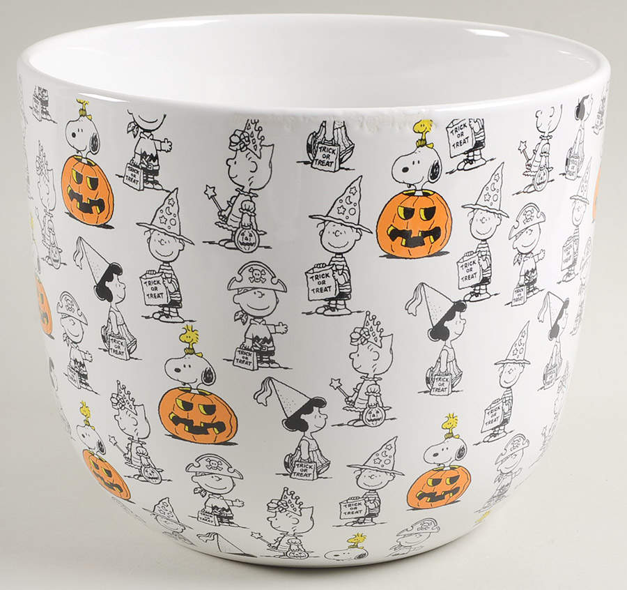 Peanuts Halloween 6" Planter by Zrike-1