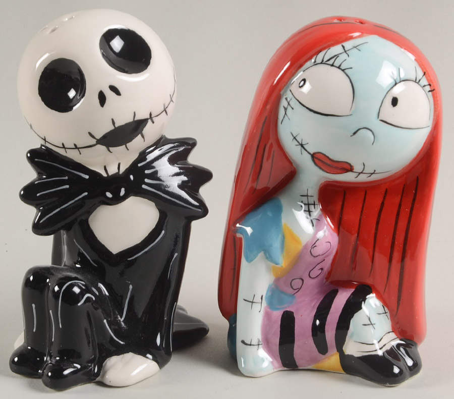 Nightmare Before Christmas Figural Salt & Pepper Set by Zrike-1
