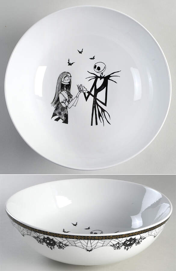 Nightmare Before Christmas 9" Round Serving Bowl by Zrike-1