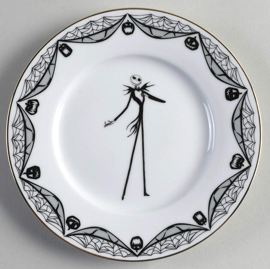 Nightmare Before Christmas Salad Plate by Zrike-1