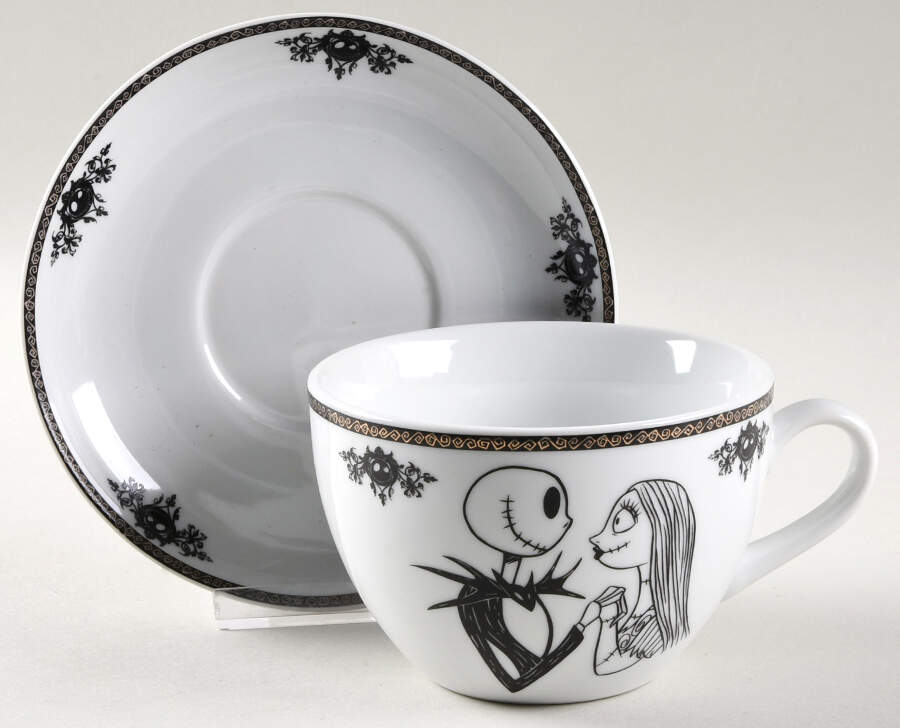 Nightmare Before Christmas Jumbo Cup & Saucer Set by Zrike-1