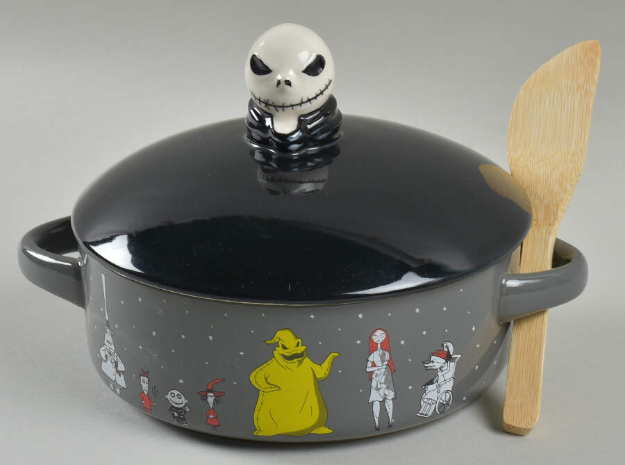 Nightmare Before Christmas Cheese Baker (Brie) & Lid by Zrike-1