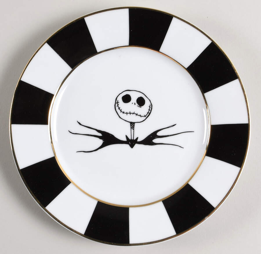 Nightmare Before Christmas Salad Plate by Zrike-1