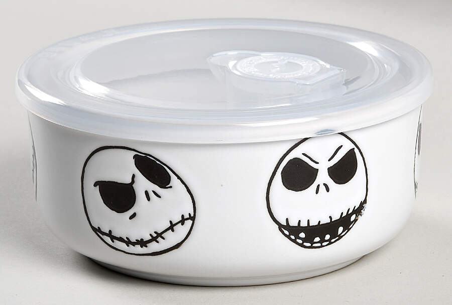 Nightmare Before Christmas 16 Oz Round Plastic Microwave Bowl w/Vent Lid by Zrike-1