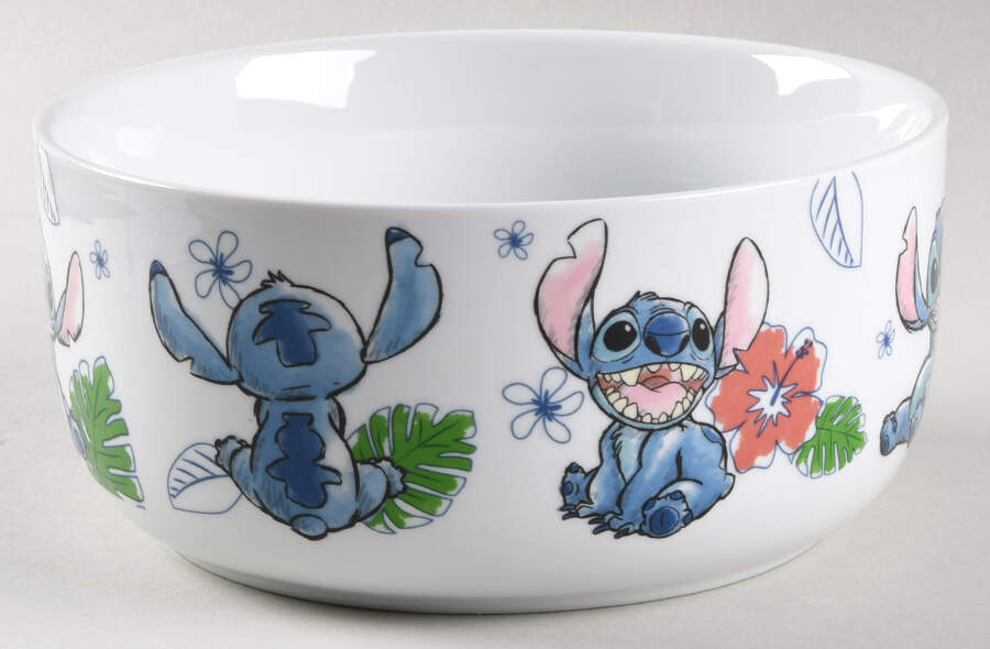 Stitch 32 Oz Round Plastic Microwave Bowl No Vent Lid by Zrike-1