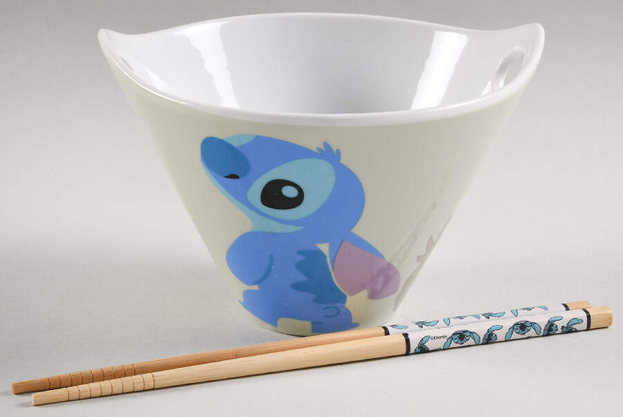 Stitch Noodle Bowl & Chopsticks Set by Zrike-1