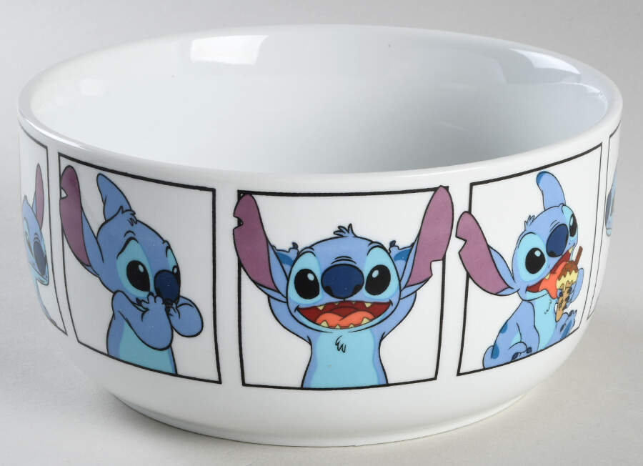 Stitch 32 Oz Round Plastic Microwave Bowl No Vent Lid by Zrike-1