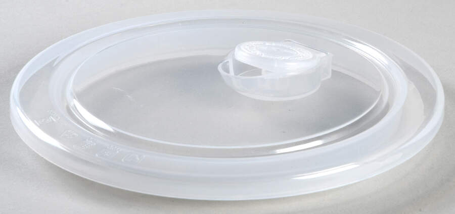 Stitch Vented Lid for 26 Oz Round Plastic Microwave Bowl by Zrike-1