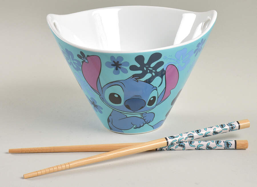 Stitch Noodle Bowl & Chopsticks Set by Zrike-1