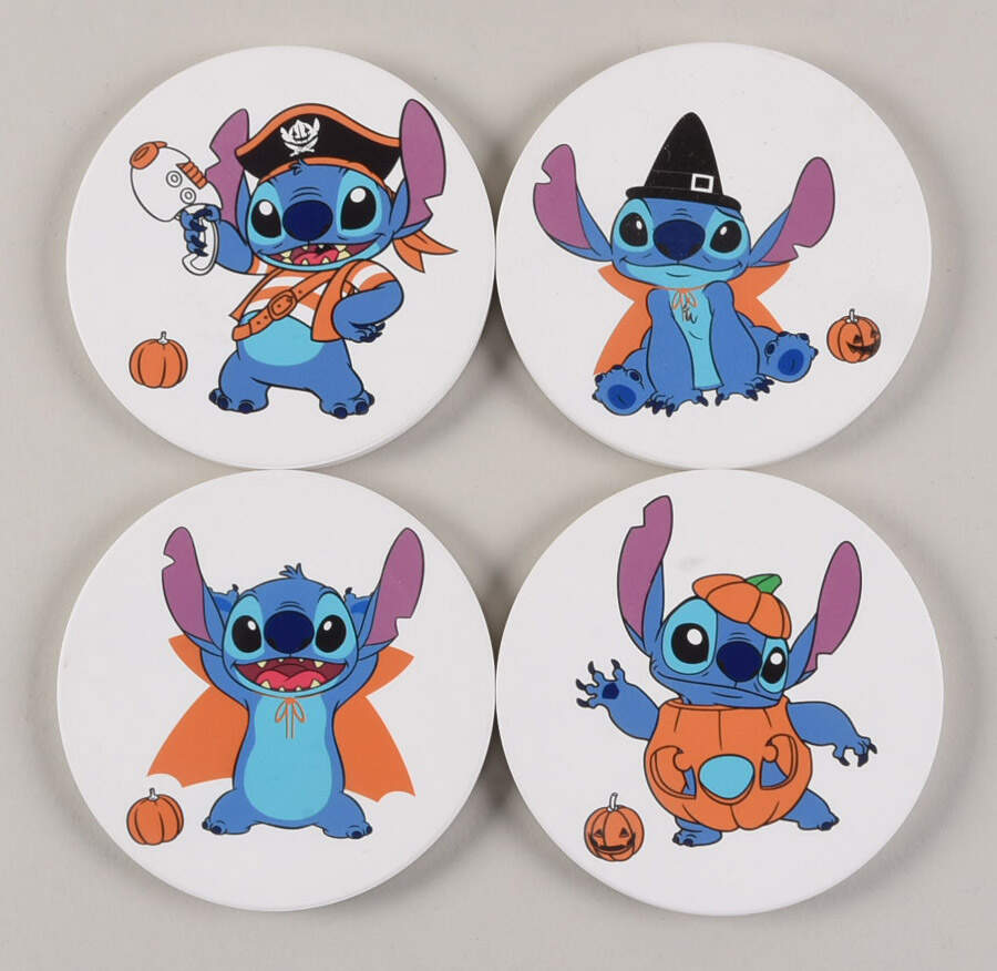 Stitch Corkback Coaster - Set of 4 Motif 9-12 by Zrike-1