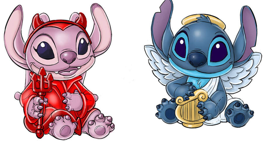 Stitch Figural Salt & Pepper Set by Zrike-1
