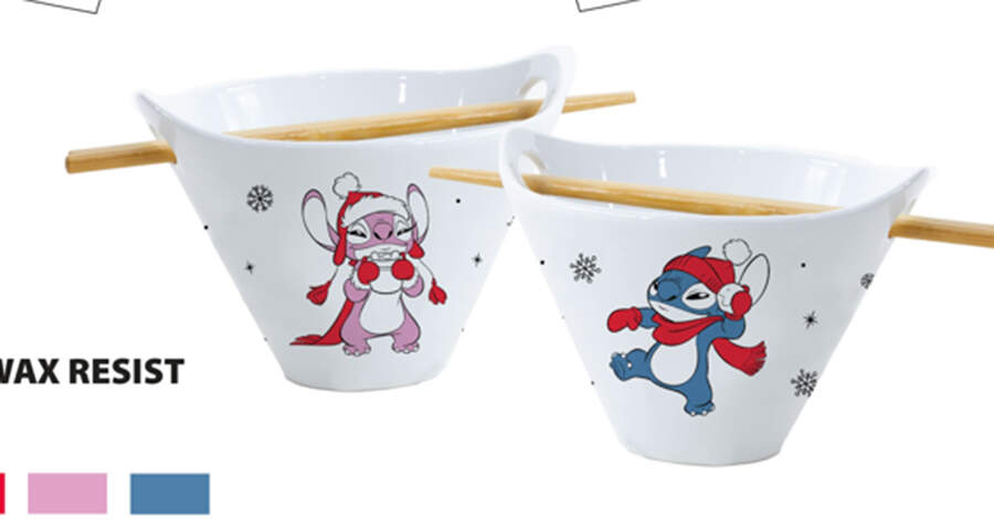 Stitch Noodle Bowl & Chopsticks Set by Zrike-1