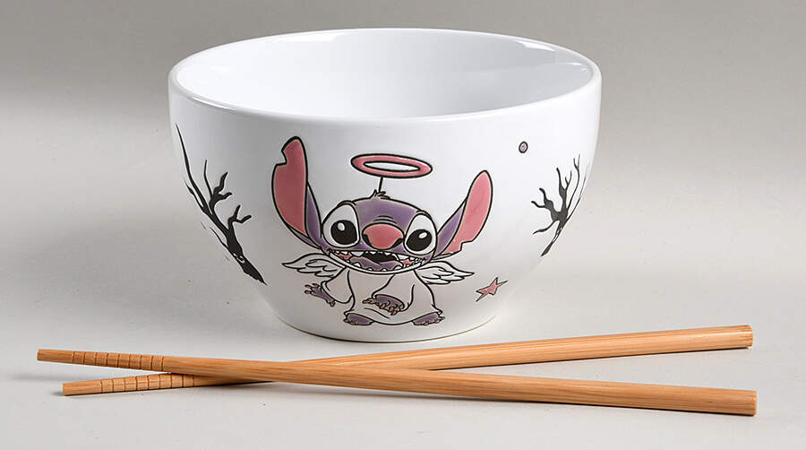 Stitch Noodle Bowl & Chopsticks Set by Zrike-1
