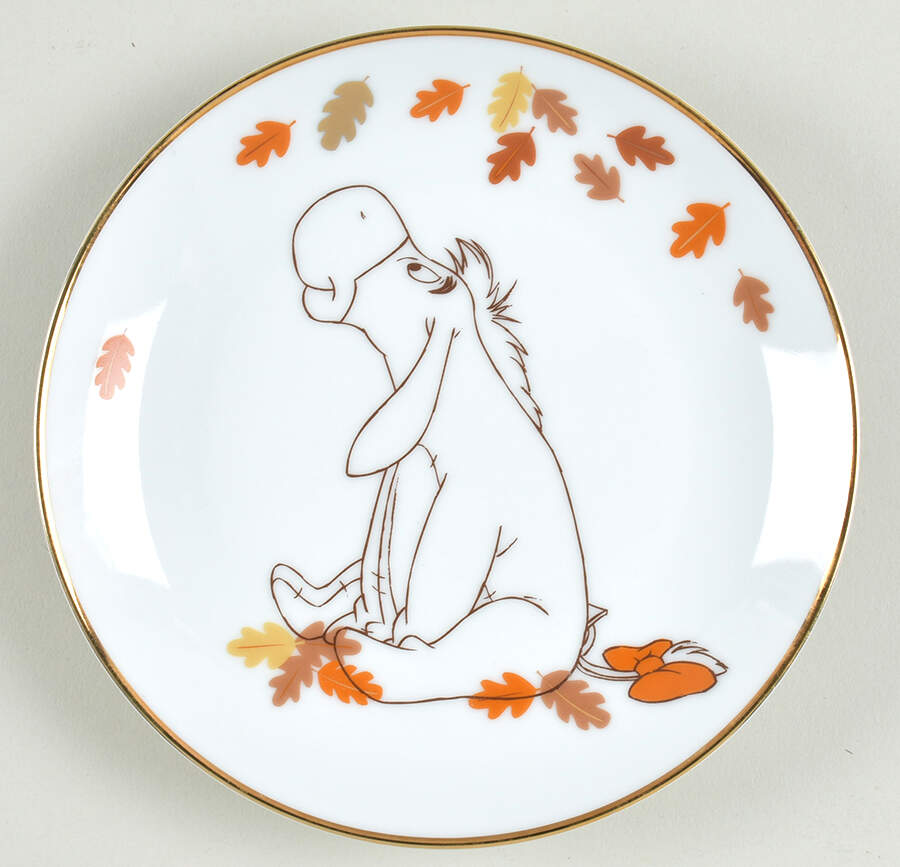 Winnie the Pooh Falling Leaves Appetizer Plate by Zrike-1