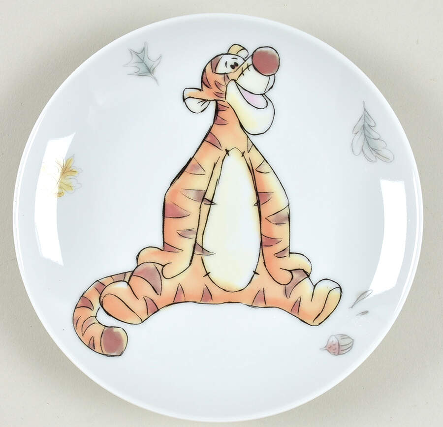 Winnie the Pooh Falling Leaves Appetizer Plate by Zrike-1