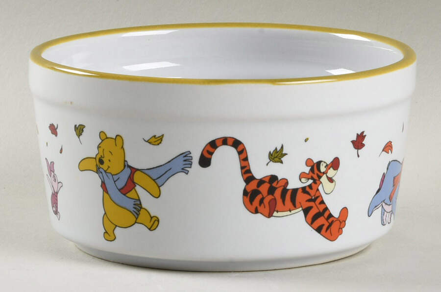 Winnie the Pooh Falling Leaves Ramekin by Zrike-1