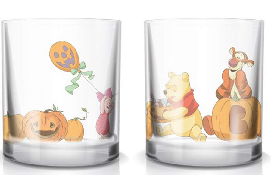 Winnie the Pooh Falling Leaves Glassware Double Old Fashioned by Zrike-1