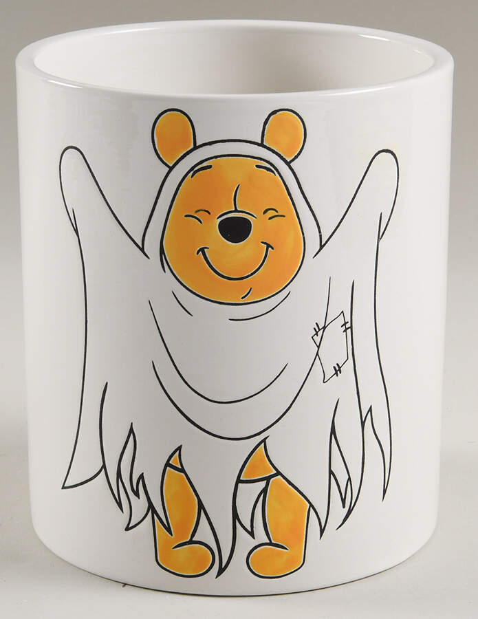 Winnie the Pooh Falling Leaves Medium Canister No Lid by Zrike-1