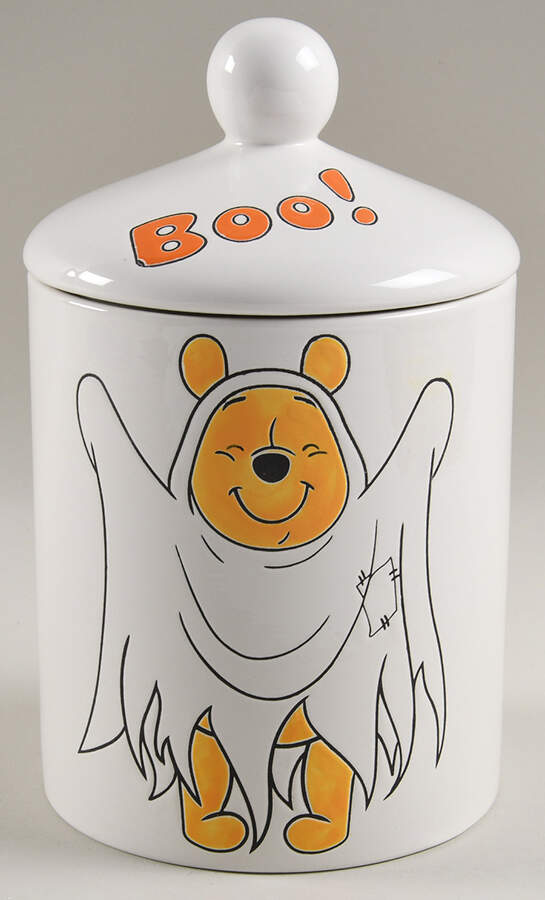 Winnie the Pooh Falling Leaves Medium Canister & Lid by Zrike-1