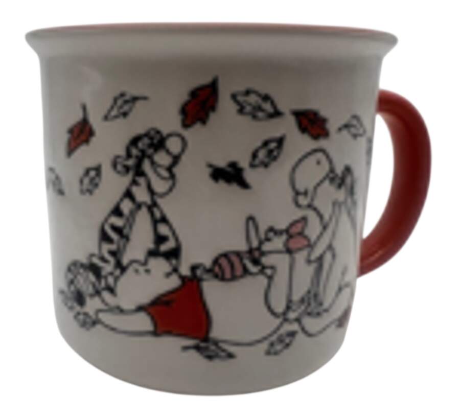 Winnie the Pooh Falling Leaves Mug by Zrike-1