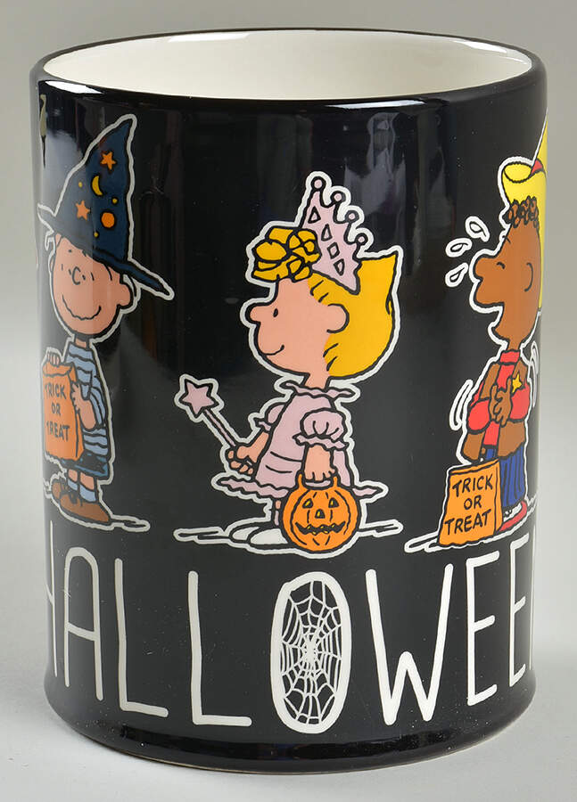 Peanuts Halloween Cookie Jar No Lid by Zrike-1