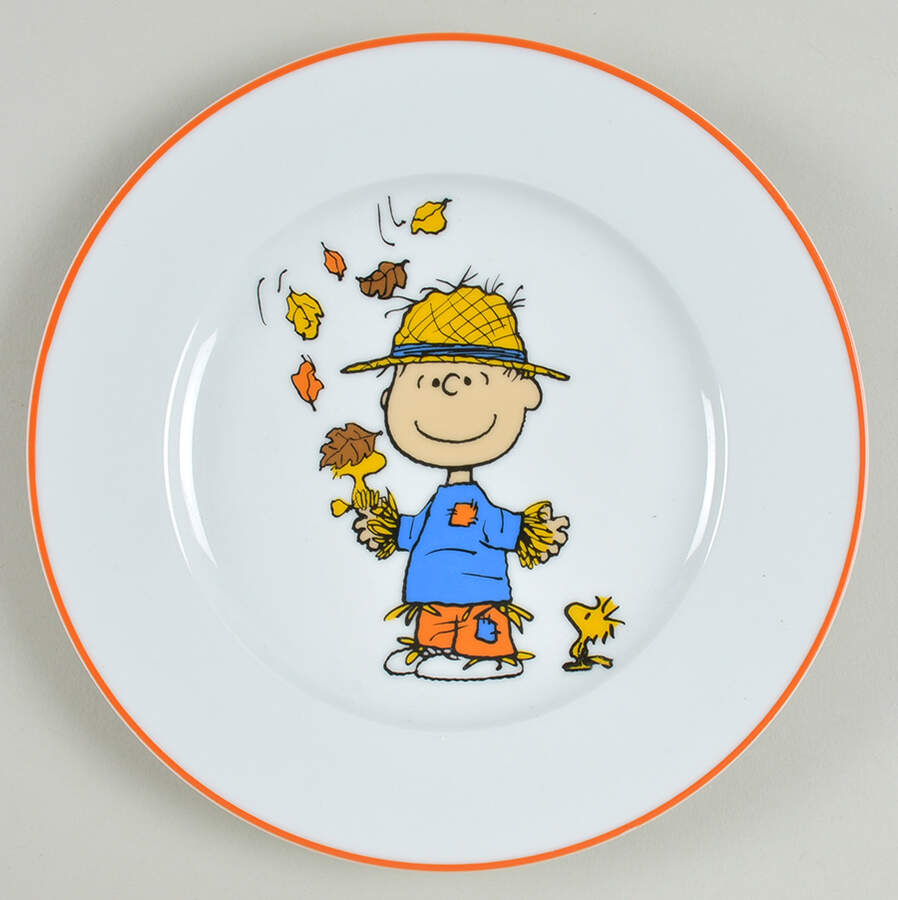 Peanuts Halloween Salad Plate by Zrike-1