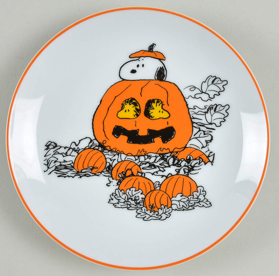 Peanuts Halloween Appetizer Plate by Zrike-1