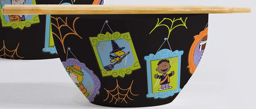 Peanuts Halloween Noodle Bowl & Chopsticks Set by Zrike-1