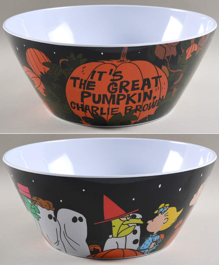 Peanuts Halloween Large Melamine Serving Bowl by Zrike-1