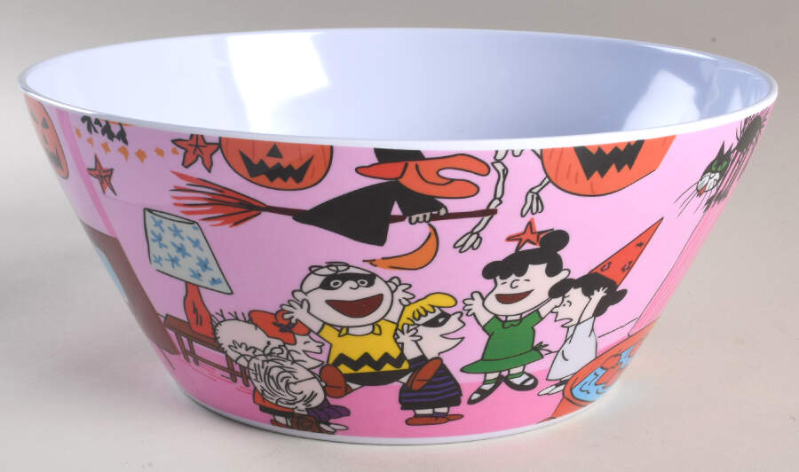 Peanuts Halloween Large Melamine Serving Bowl by Zrike-1