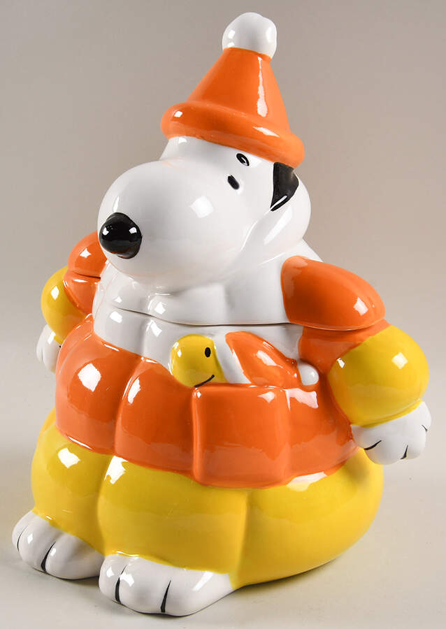 Peanuts Halloween Figural Cookie Jar & Lid by Zrike-1