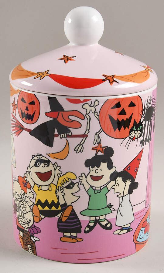 Peanuts Halloween Medium Canister & Lid by Zrike-1