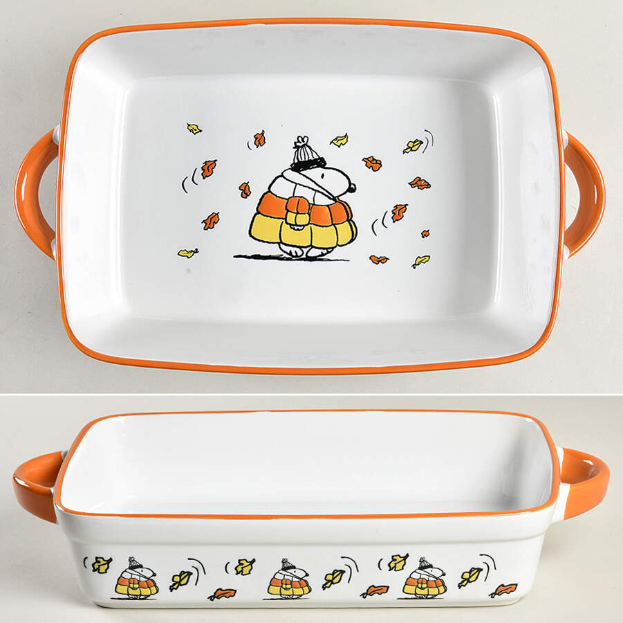 Peanuts Halloween 12" Rectangular Baker by Zrike-1