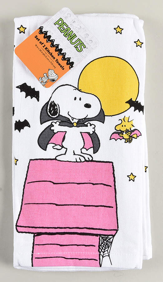 Peanuts Halloween Cloth Kitchen Towels - Set of 2 by Zrike-1
