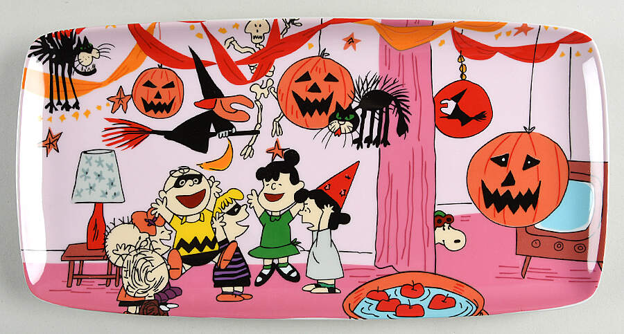 Peanuts Halloween 13" Rectangular Serving Platter by Zrike-1