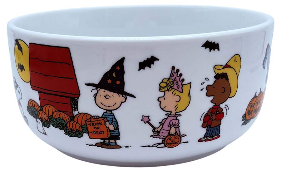 Peanuts Halloween 32 Oz Round Plastic Microwave Bowl w/Vent Lid by Zrike-1